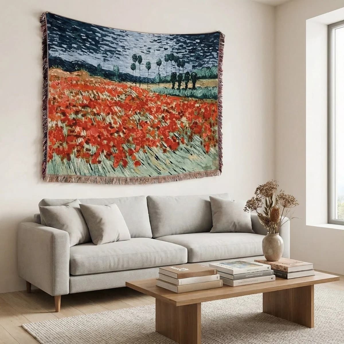 Tapestry deka v štýle Van Gogha na gauč alebo ako dekorácia na stenu