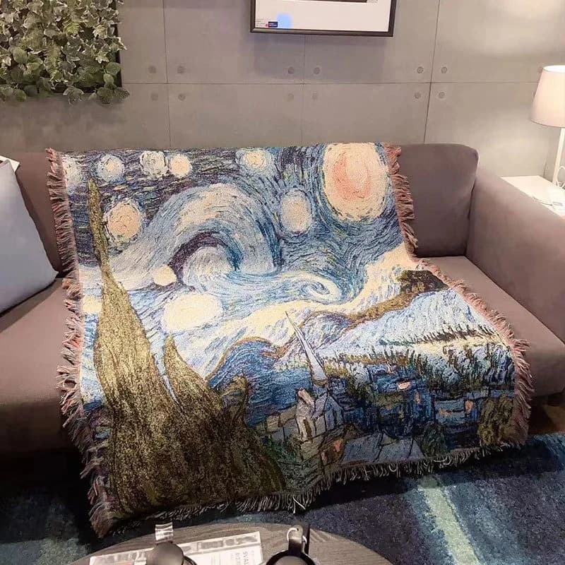 Deka na gauč Van Gogh Hviezdna noc
