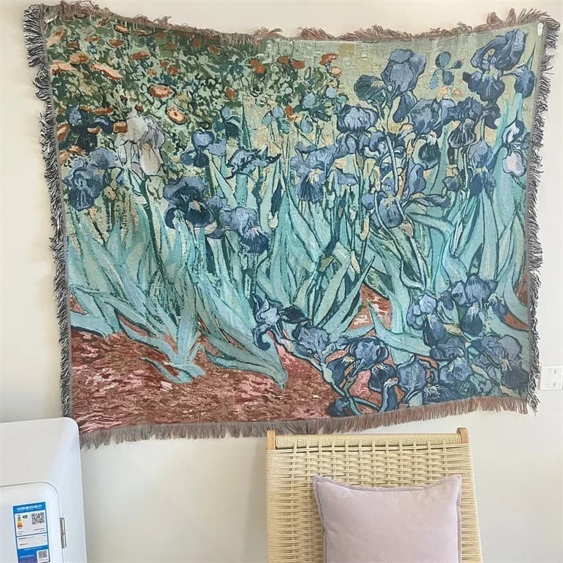 Van Gogh umelecká tapiseria deka bavlnená zmes dekorácia na stenu