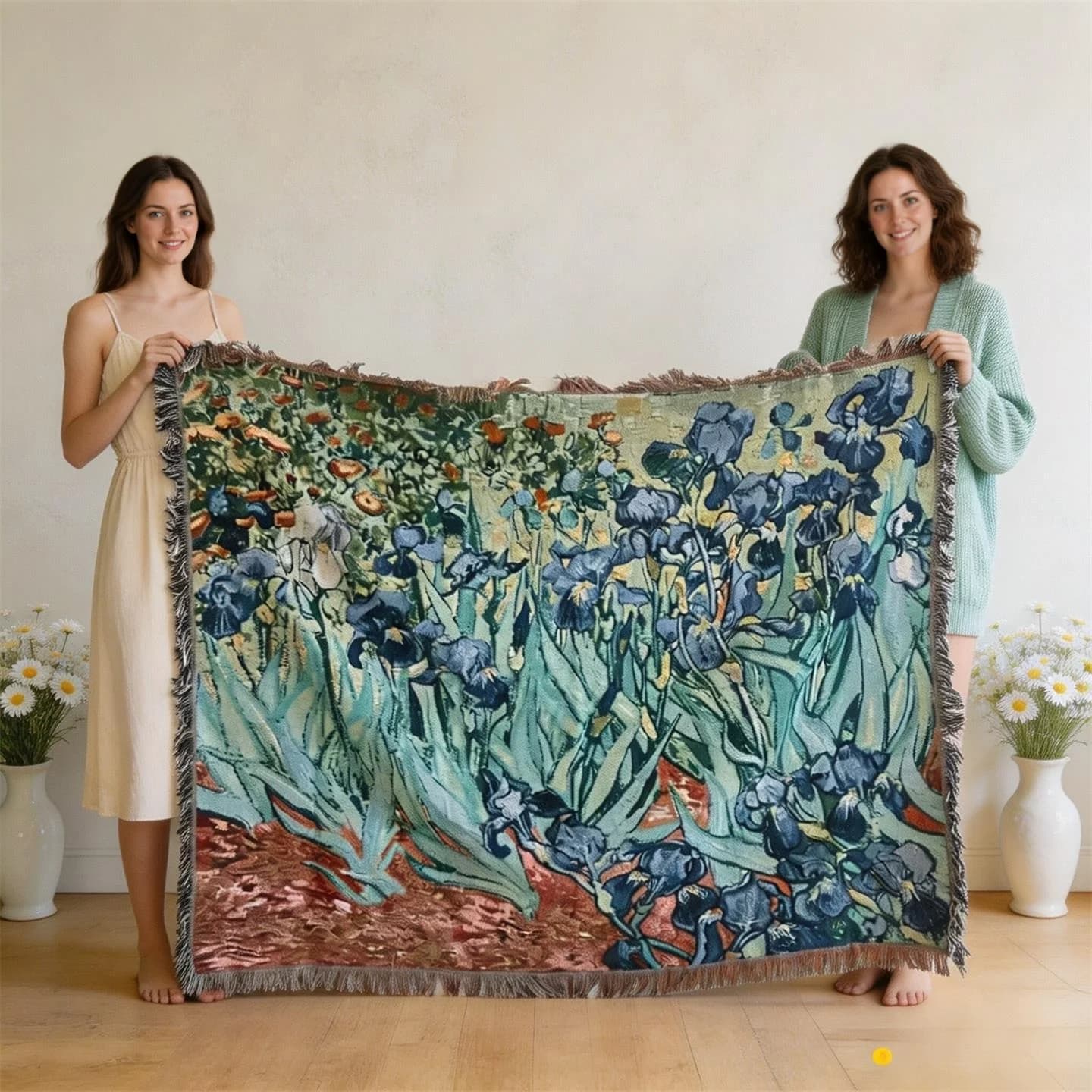 Tapestry deka v štýle Van Gogha na gauč alebo ako dekorácia na stenu