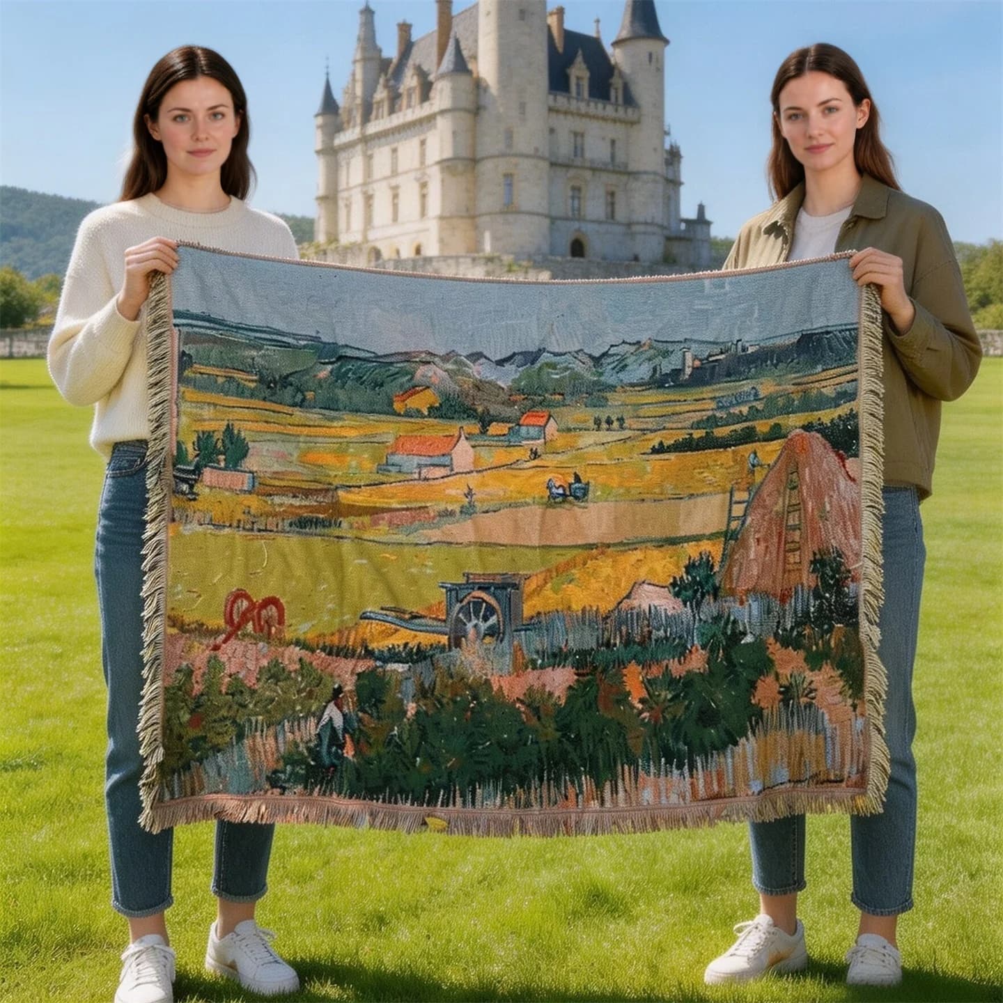 Tapestry deka v štýle Van Gogha na gauč alebo ako dekorácia na stenu